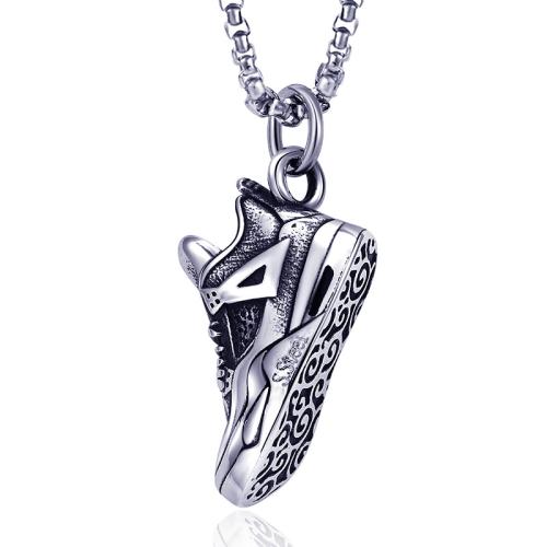 Edelstahl Schmuck Halskette, 304 Edelstahl, Schuhe, Modeschmuck & verschiedene Stile für Wahl, keine, verkauft von PC