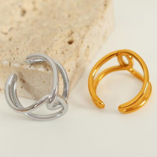 Titanium ringen, Titanium Staal, plated, mode sieraden, meer kleuren voor de keuze, Maat:7, Verkocht door PC