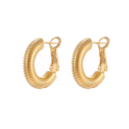 Messing Spring hoop oorbellen, plated, verschillende stijlen voor de keuze & voor vrouw, gouden, Verkocht door pair