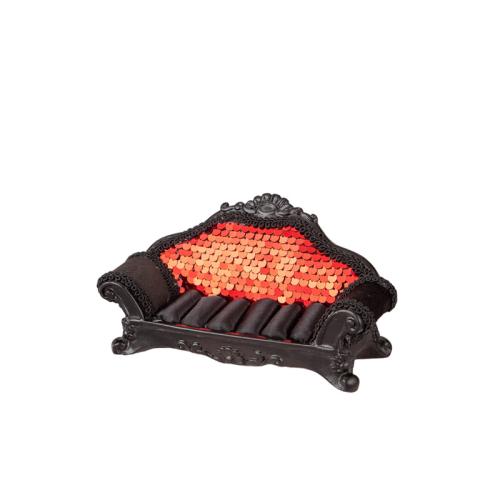 Multi Purpose Display Resin with Sequins & Cloth & Iron durable black and red Sold By PC