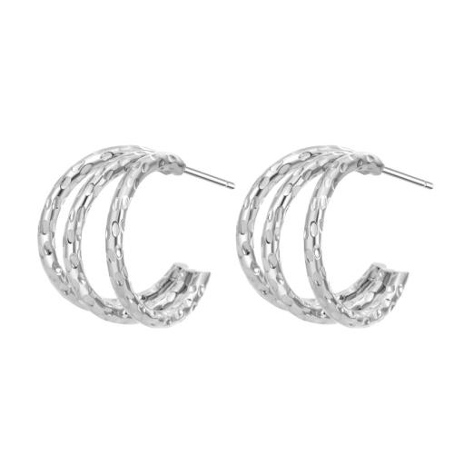 Titanium Steel  Earring fashion jewelry & for woman 19mm Sold By Pair