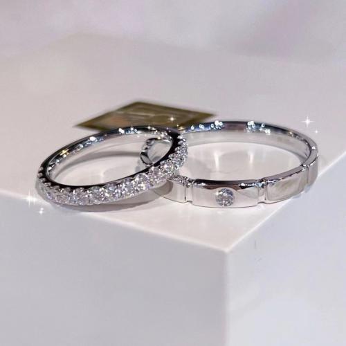 Anéis Couple dedo, cobre, joias de moda & Vario tipos a sua escolha & micro pavimento em zircônia cúbica, tamanho:7, vendido por PC