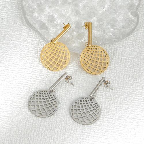 Stainless Steel Drop Earring 304 Stainless Steel Vacuum Ion Plating fashion jewelry & for woman Sold By Pair