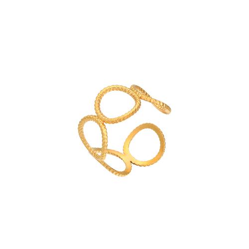 Edelstahl Ringe, 304 Edelstahl, Modeschmuck & für Frau, goldfarben, verkauft von PC