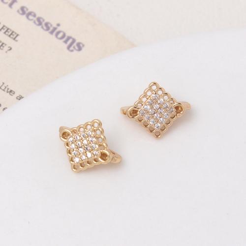 Cubic Zirconia Micro Pave Brass Beads plated DIY & micro pave cubic zirconia nickel lead & cadmium free 11mm Sold By PC