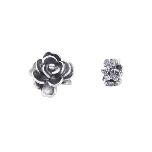 925 Sterling Silver Beads petals DIY original color Sold By PC
