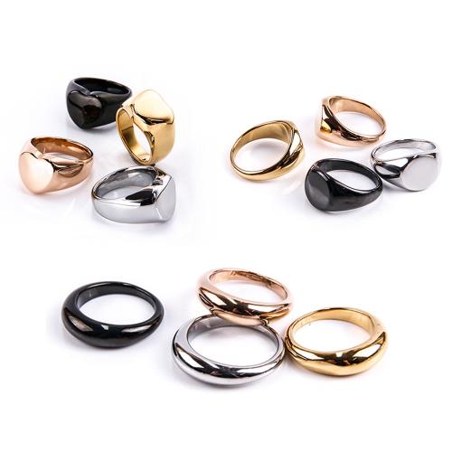 Rustfrit stål fingre Ringe, 304 rustfrit stål, Unisex & forskellig størrelse for valg & forskellige stilarter for valg, flere farver til valg, Solgt af PC