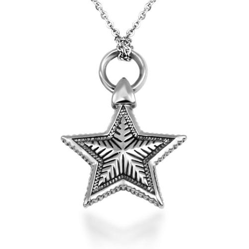 Nerezová ocel Šperky Přívěsky, 304 Stainless Steel, Hvězda, lesklý, módní šperky & pro muže, 27.80x31.60mm, Prodáno By PC
