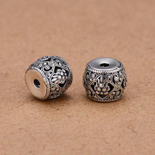 Gioielli Spacer Beads, 925 argento sterlina, DIY, colore originale, Venduto da PC