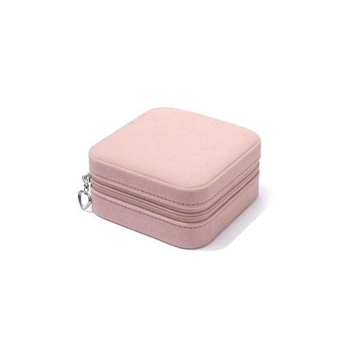 Suede Multifunctional Jewelry Box, with Plastic, portable & dustproof, more colors for choice, 105x105x50mm, Sold By PC