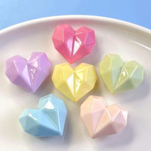 Mobile Phone DIY Decoration Resin Heart faceted Sold By PC