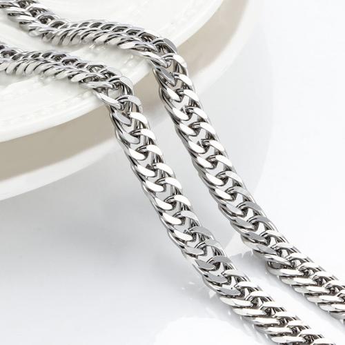 Rozsdamentes acél Nekclace Chain, 304 rozsdamentes acél, DIY & különböző méretű a választás, Kb 5m/Bag, Által értékesített Bag