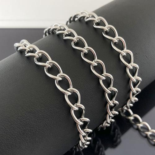 Nehrđajućeg čelika Nekclace Chain, 304 nehrđajućeg čelika, možete DIY & različite veličine za izbor, Približno 5m/Torba, Prodano By Torba