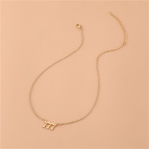 Stainless Steel Jewelry Necklace 304 Stainless Steel plated Unisex golden Sold By PC