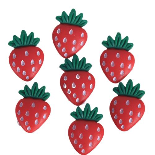 Mobile Phone DIY Decoration Resin Strawberry enamel Sold By PC