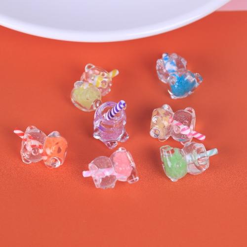 Fashion Decoration Resin Bear DIY & luminated Sold By PC