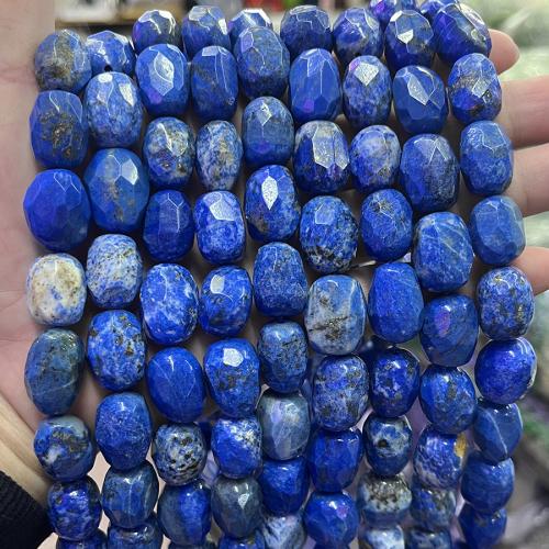 Lapis Lazuli Beads, Nuggets, mode sieraden & DIY & gefacetteerde, azuursteen, 12x15mm, Per verkocht Ca 38 cm Strand