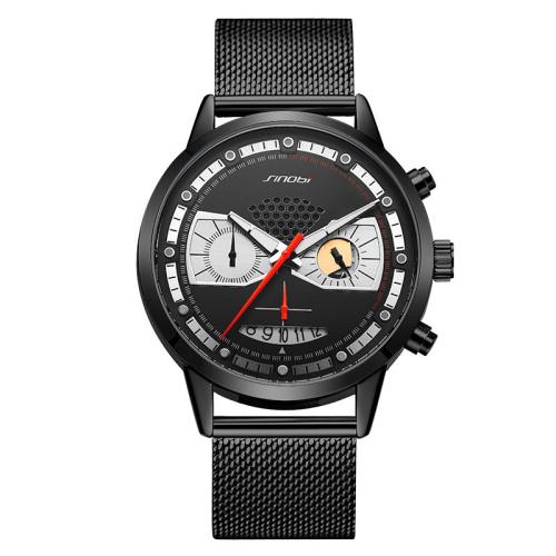 Herren Armbanduhr, Glas, Lebenswasserbeständig & Modeschmuck & japanische Uhr-Bewegung & für den Menschen, keine, Länge ca. 23 cm, verkauft von PC