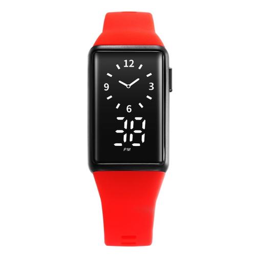 Zegarek unisex, Szkło, ze Silikon, Odporność na życie w wodzie & biżuteria moda & Chiński ruch & dla obu płci, dostępnych więcej kolorów, długość około 21 cm, sprzedane przez PC