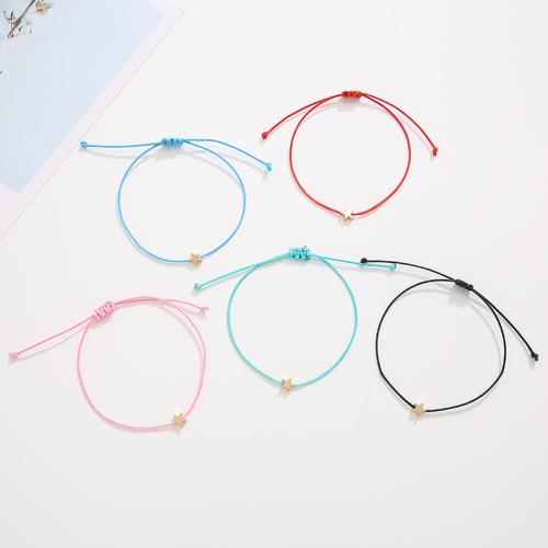 Fashion Create Wax Cord Bracelets Zinc Alloy with Wax Cord plated Unisex Length Approx 16-30 cm Sold By PC