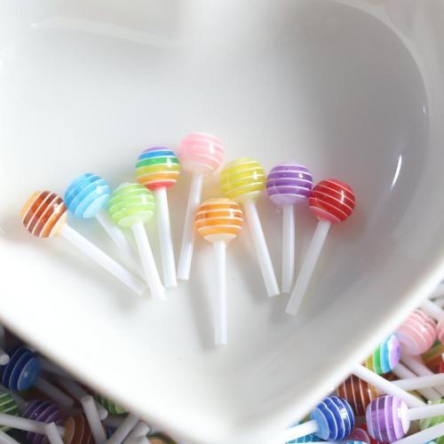 Mobile Phone DIY Decoration Resin Lollipop enamel mixed colors Sold By PC