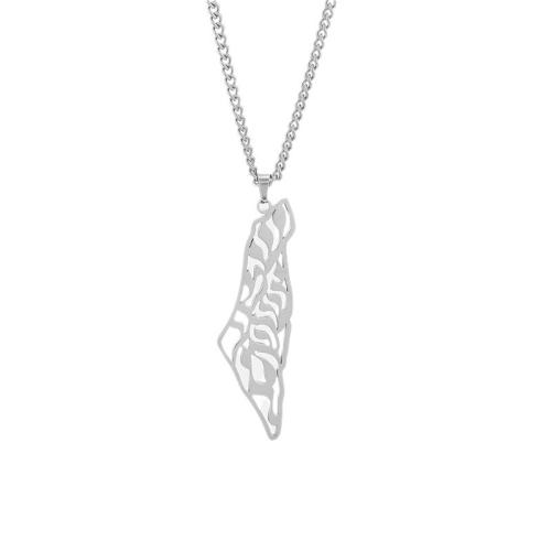 Stainless Steel smycken halsband, 304 rostfritt stål, plated, olika stilar för val & för kvinna, silver, Längd Ca 41-50 cm, Säljs av PC