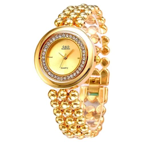Women Wrist Watch Glass Singaporean movement & Life water resistant & fashion jewelry & for woman & with rhinestone Dial x8mm Sold By PC