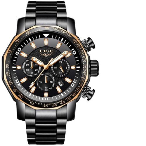 Zegarek mężczyzn, Szkło, Odporność na życie w wodzie & biżuteria moda & Chiński ruch & wielofunkcyjny & dla człowieka, długość około 22 cm, sprzedane przez PC