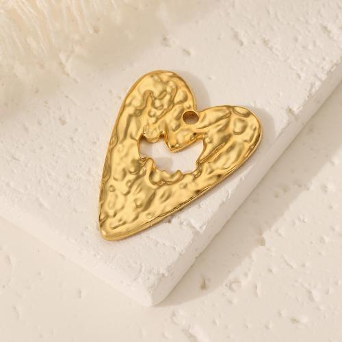 Stainless Steel Pendants 304 Stainless Steel Heart fashion jewelry & for woman golden Sold By PC