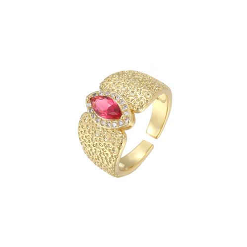Cubic Zirconia Micro Pave Brass Ring with Gemstone Butterfly plated & micro pave cubic zirconia & for woman Sold By PC