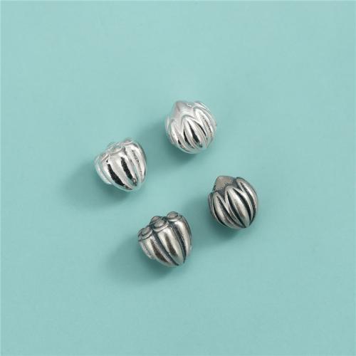 925 Sterling Silver Pärlor, DIY & olika stilar för val, Hål:Ca 2.2mm, Säljs av PC
