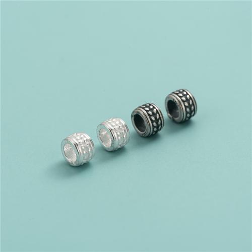 925 Sterling Silver korálky, Rondelle, DIY, více barev na výběr, 5.50x3.60mm, Otvor:Cca 3.3mm, Prodáno By PC