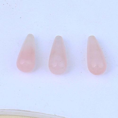 Rosenquarz Halbloch Perle, poliert, DIY, Rosa, 10*25mm, verkauft von PC