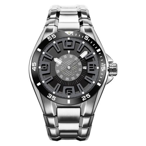Zegarek mężczyzn, Szkło, Odporność na życie w wodzie & biżuteria moda & japoński ruch & dla człowieka, długość około 17 cm, sprzedane przez PC