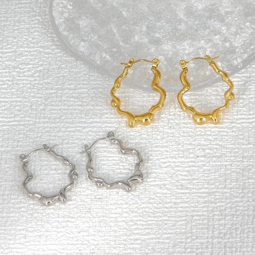 Rostfritt stål spaken bakåt Earring, 304 rostfritt stål, mode smycken & för kvinna, fler färger för val, 23x30mm, Säljs av Par