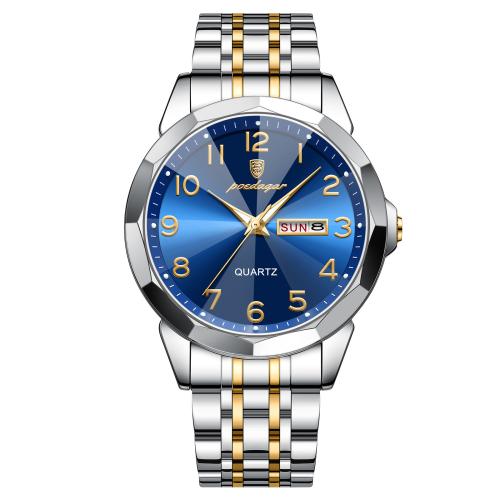 alliage de zinc bracelet de montre, avec verre & Acier inoxydable 304, Placage, Résistant à l’eau de vie & unisexe & styles différents pour le choix & lumineux, Vendu par PC