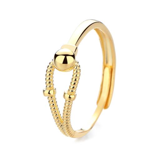 925 sterling zilver Manchet Finger Ring, Geometrisch Patroon, Koreaanse stijl & voor vrouw & hol, meer kleuren voor de keuze, Maat:6-9, Verkocht door PC