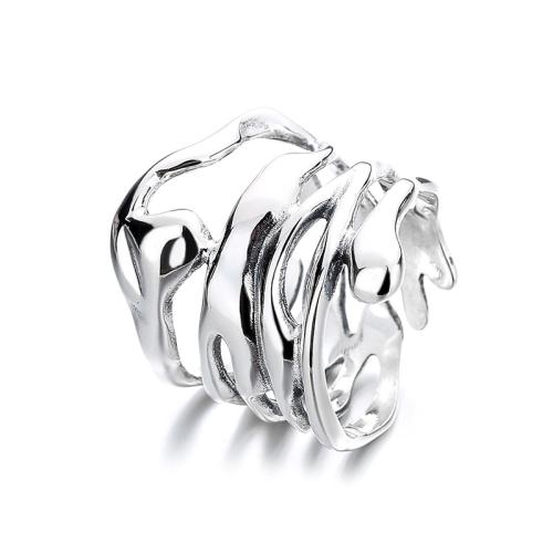 925 de prata esterlina Cuff Ring Finger, Vario tipos a sua escolha & para mulher, tamanho:6-9, vendido por PC