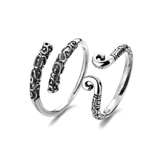 925 de prata esterlina Cuff Ring Finger, Vintage & Vario tipos a sua escolha & para mulher, tamanho:6-9, vendido por PC