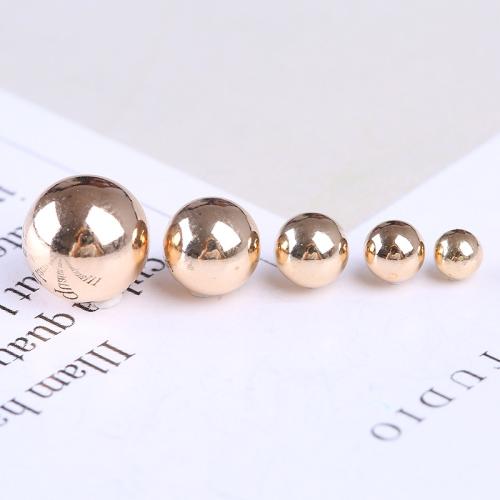 gold-gefüllt Perle, rund, DIY & verschiedene Größen vorhanden & kein Loch, verkauft von PC