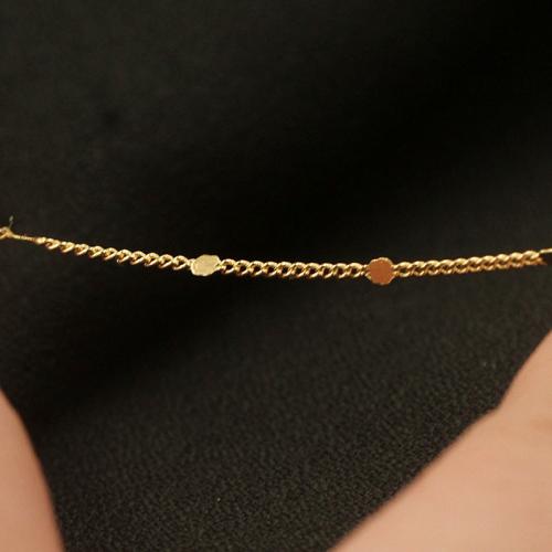Cadena de collar de cobre amarillo, metal, Bricolaje & diferentes estilos para la opción, Vendido por m