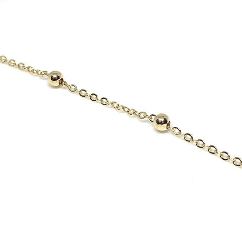 Brass Ball Chain plated DIY nickel lead & cadmium free Sold By m