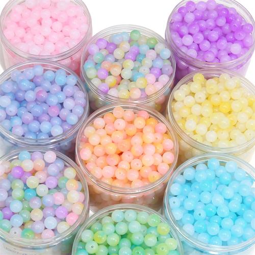 Mixed Acrylic Beads Round DIY Sold By Bag
