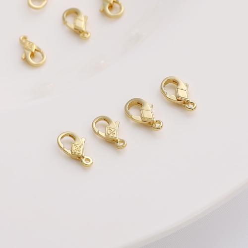 Brass Lobster Clasp plated DIY golden nickel lead & cadmium free Sold By PC
