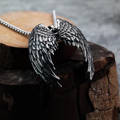 Stainless Steel Pendants 304 Stainless Steel Wing Shape polished original color Sold By PC