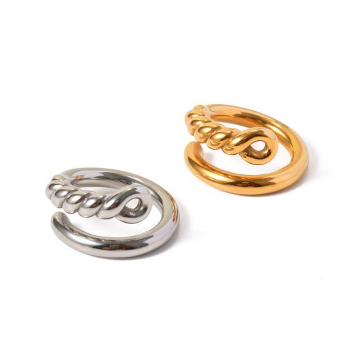 Rustfrit stål fingre Ringe, 304 rustfrit stål, mode smykker & Unisex, flere farver til valg, Solgt af PC
