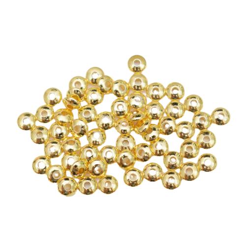 Messing spacer perler, forgyldt, du kan DIY & forskellig størrelse for valg, flere farver til valg, nikkel, bly & cadmium fri, Ca. 100pc'er/Bag, Solgt af Bag