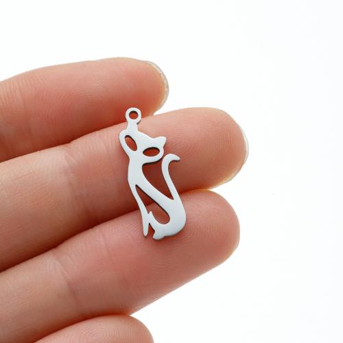 Stainless Steel Animal Pendants 304 Stainless Steel Fox plated DIY Sold By Bag