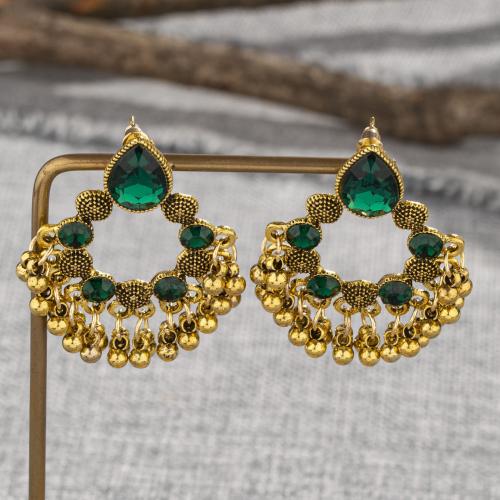 Zinc Alloy Stud Earring with Acrylic fashion jewelry & for woman & hollow Sold By Pair