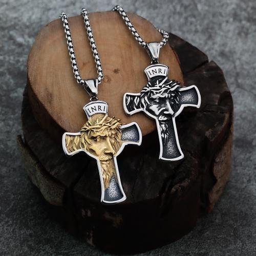 Stainless Steel Cross Pendants 304 Stainless Steel polished Sold By PC